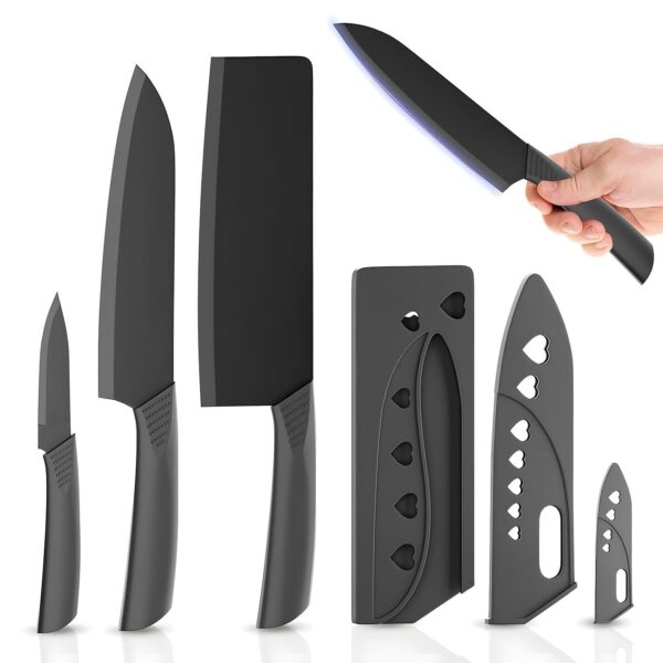 1775364313_Black-Stainless-Steel-Kitchen-Knife-Set-–-3PCS-Ultra-Sharp-Chef-Utility-Paring-Knives-with-Blade-Covers-–-Non-Stick-Cooking-Knife-Set.jpg Black Stainless Steel Kitchen Knife Set – 3PCS Ultra Sharp Chef, Utility & Paring Knives with Blade Covers – Non-Stick Cooking Knife Set