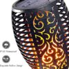 Solar Mashal Light Outdoor Waterproof | Dancing Flame Fire Torch 12 LED | Auto On/Off Dusk to Dawn | Solar Garden Lights for Lawn, Pathway, Balcony & Landscape | Warm Yellow | Large Pack of 2