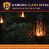 Solar Mashal Light Outdoor Waterproof | Dancing Flame Fire Torch 12 LED | Auto On/Off Dusk to Dawn | Solar Garden Lights for Lawn, Pathway, Balcony & Landscape | Warm Yellow | Large Pack of 2