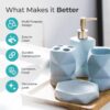 1775370338_The-Better-Home-4pcs-Ceramic-Bathroom-Set-Soap-Dispenser-380ML-2-Toothbrush-Holders-Soap-Holder-For-Bathroom-Bathroom-Accessories-Items-Liquid-Soap-Dispenser-For-Bathroom-Soap-Case-Blue.jpg The Better Home 4pcs Ceramic Bathroom Set | Soap Dispenser (380ML), 2 Toothbrush Holders & Soap Holder For Bathroom | Bathroom Accessories Items | Liquid Soap Dispenser For Bathroom | Soap Case | Blue