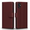 Pikkme Flip Cover Leather Finish | Inside TPU with Card Pockets | Wallet Stand and Shock Proof | Complete Protection Flip Case for Samsung Galaxy A05 / M05 / F05 (Brown)
