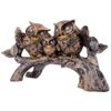 SAI TEERTH Textiles Owl Family Sitting on Tree Decorative Bird Showpieces Statue for Home Decor Living Room Bedroom Wall Shelf Table Top Garden Decoration Items -4