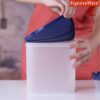 Signoraware Modular BPA Free Plastic Square Container | Dishwasher Safe | Airtight & LeakProof | Kitchen Storage | Preserve Freshness| Ideal for sugar, Rice, Atta & Grains Keeper (4.5Ltr | ModBlue)