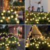 8 LED Solar Firefly Plug-in Ground Lamp BIS Approved Lights Decoration Lighting for Garden Home Patio Lawn Outdoor Yard Backyards Pathways Campgrounds. (1)