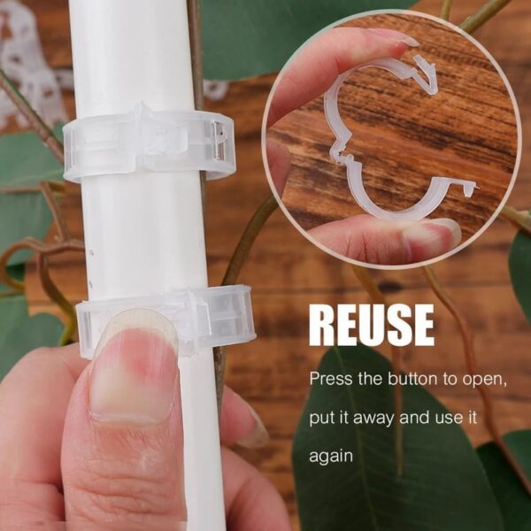 1775393224_50-Pcs-Reusable-Garden-Plant-Support-Clips-–-Tomato-Trellis-Clips-for-Vines-Vegetables-Fruits-Flowers-–-Easy-to-Use-Plant-Trellis-Clips-for-Healthy-Growth-in-Home-Garden-Greenhouse.jpg 50 Pcs Reusable Garden Plant Support Clips – Tomato Trellis Clips for Vines, Vegetables, Fruits & Flowers – Easy to Use Plant Trellis Clips for Healthy Growth in Home Garden & Greenhouse
