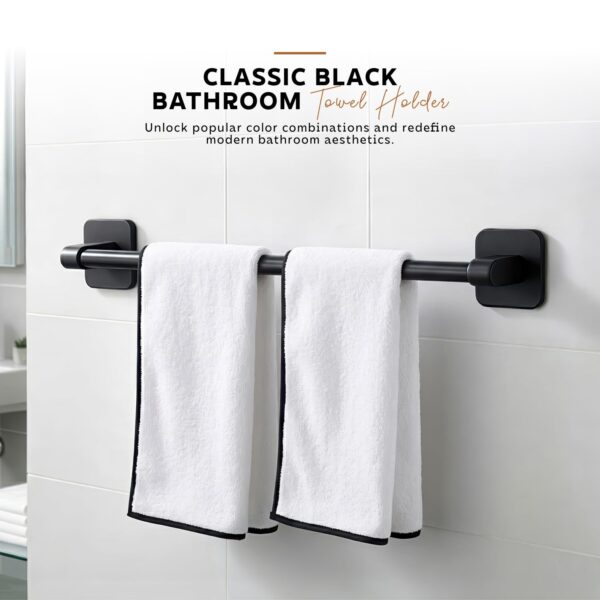 1775398639_Amazon-Basics-Self-Adhesive-Towel-Holder-in-Bathroom-No-Drill-–-24-Inch-Rust-Resistant-Aluminum-Towel-Hanger-for-Wall-Strong-Towel-Hanger-for-Wash-Basin-Towel-Rod-for-Washroom-Black-Pack-of-1.jpg Amazon Basics Self Adhesive Towel Holder in Bathroom No Drill – 24 Inch Rust Resistant Aluminum Towel Hanger for Wall, Strong Towel Hanger for Wash Basin & Towel Rod for Washroom Black Pack of 1