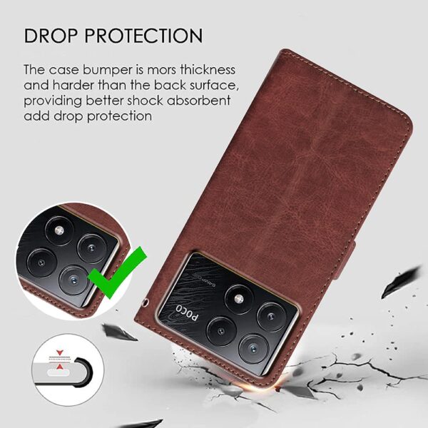 1775412652_Amazon-Brand-Solimo-Flip-Leather-Mobile-Cover-Soft-Flexible-Kickstand-Back-case-Compatible-for-Poco-X6-Pro-5G-Mi-Redmi-K70E-5G-Brown.jpg Amazon Brand - Solimo Flip Leather Mobile Cover (Soft, Flexible & Kickstand Back case) Compatible for Poco X6 Pro 5G / Mi Redmi K70E 5G (Brown)