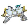 SAI TEERTH Textiles Owl Family Sitting on Tree Decorative Bird Showpieces Statue for Home Decor Living Room Bedroom Wall Shelf Table Top Garden Decoration Items -5