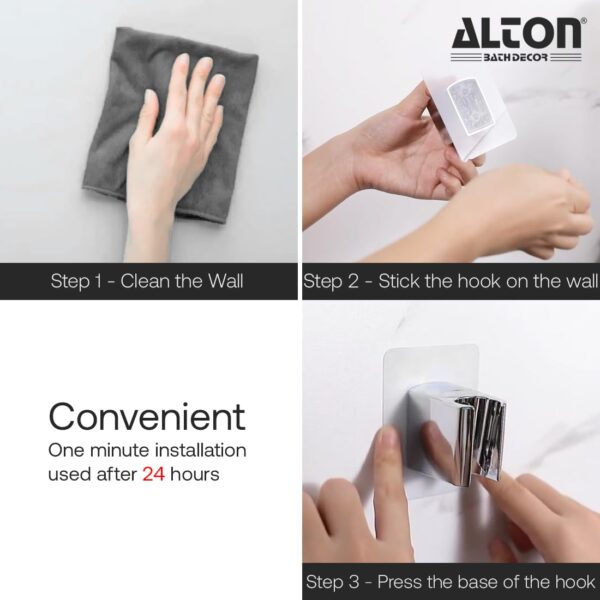 1775424623_ALTON-ALD431-ABS-Self-Adhesive-Wall-Hook-for-Hand-Shower-and-Health-Faucet-Silver.jpg ALTON ALD431, ABS, Self Adhesive Wall Hook for Hand Shower and Health Faucet, Silver