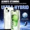 WOW IMAGINE Ultra-Hybrid Back Case Cover for iPhone 15 Compatible with MagSafe | Sleek Hard Crystal Clear Back | Drop & Camera Protection | Shockproof Mobile Case For iPhone 15 (PC & TPU, Transparent)