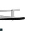 Black Glass Corner Bathroom Shelf for Wall, Wall Mount Rack for Kitchen, Shelves for Kitchen, Corner Rack Bathroom Organiser and Accessories, Brass Silver (9X9 Inch,Set-1)