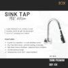 10X Rotatable Brass Kitchen Sink Tap ST-41023 Rotatable Neck Triple Flow, 3 Function Shower Flow/Foam, Anit Splash Wall Mount, Chrome Plate