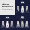 Solar Street Light Outdoor Waterproof 100 Watt LED Wireless Motion Sensor Lamp with Pole for Home, Garden, Wall, Pathway, Dusk to Dawn
