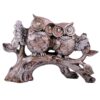 Owl Family Sitting on Tree Decorative Bird Showpieces Statue for Home Decor Living Room Bedroom Wall Shelf Table Top Garden Decoration Items -3