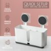 4-in-1 Wall-Mounted Bathroom Organizer Set