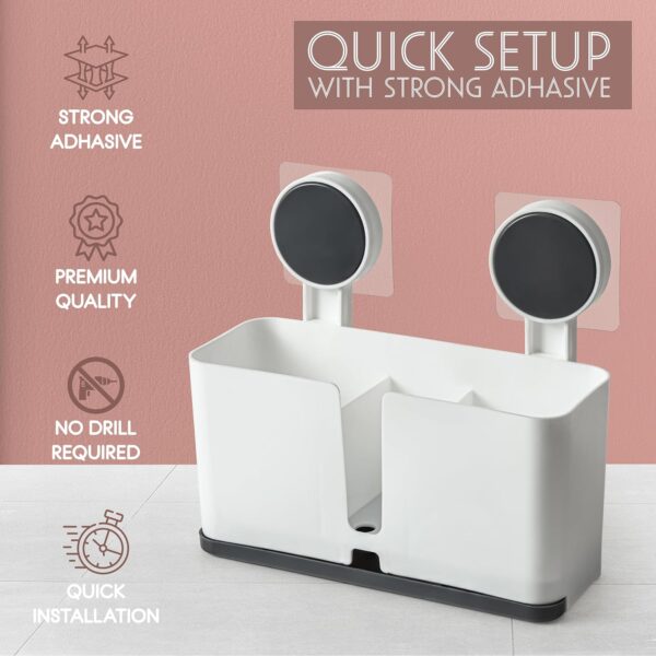 4-in-1 Wall-Mounted Bathroom Organizer Set