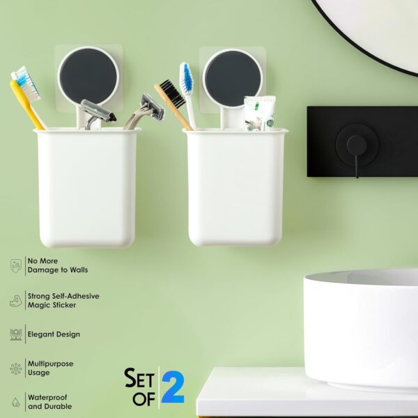 4-in-1 Wall-Mounted Bathroom Organizer Set