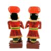 APKAMART Handcrafted Wooden Darbaan or Royal Guards 15 Inch Set of 2 Showpiece Figurine Decorative Figures for Home Decor, Room Decor and Gifts