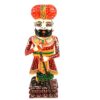 APKAMART Handcrafted Wooden Darbaan or Royal Guards 15 Inch Set of 2 Showpiece Figurine Decorative Figures for Home Decor, Room Decor and Gifts