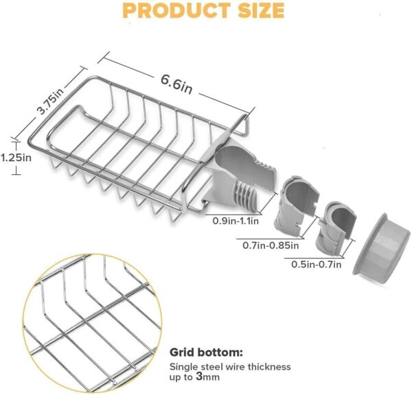 1775448247_Deck-Mount-Faucet-Storage-Racks-Adjustable-Sink-Rag-Sponge-Draining-Rack-Kitchen-Bathroom-Soap-Storage-Holders-Hanging-Shelves-Stainless-Steel-Sink-Candy-Organizer-For-Soap-1Pcs.jpg Deck Mount Faucet Storage Racks Adjustable Sink Rag Sponge Draining Rack Kitchen Bathroom Soap Storage Holders Hanging Shelves, Stainless Steel Sink Candy Organizer For Soap (1Pc's)