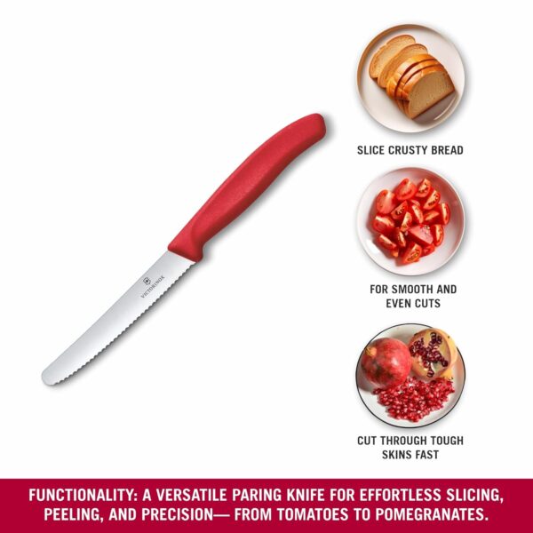 1775450158_Victorinox-Swiss-Made-Stainless-Steel-Swiss-Classic-Paring-Knife-11-cm-Serrated-Edge-with-Round-Tip-Professional-and-Household-Kitchen-Tools-Kitchen-Items-Red-6.7831.C1-Multipurpose-Knife.jpg Victorinox Swiss Made, Stainless Steel Swiss Classic Paring Knife, 11 cm, Serrated Edge with Round Tip, Professional and Household Kitchen Tools, Kitchen Items, Red, 6.7831.C1 | Multipurpose Knife
