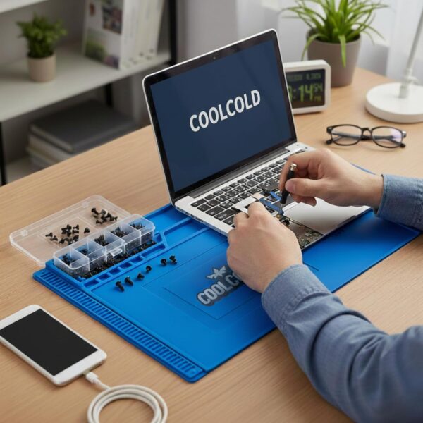 1775453219_COOLCOLD-Silicone-Soldering-Mat-Heat-Resistant-up-to-932°F-–-Large-17.8-x-11.8-inch-Magnetic-Work-Mat-for-Electronics-Repair-Cell-Phone-Laptop-Computer-Soldering-Station-Blue.jpg COOLCOLD Silicone Soldering Mat Heat Resistant up to 932°F – Large 17.8 x 11.8 inch Magnetic Work Mat for Electronics Repair, Cell Phone, Laptop, Computer, Soldering Station (Blue)