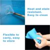 COOLCOLD Silicone Soldering Mat Heat Resistant up to 932°F – Large 17.8 x 11.8 inch Magnetic Work Mat for Electronics Repair, Cell Phone, Laptop, Computer, Soldering Station (Blue)