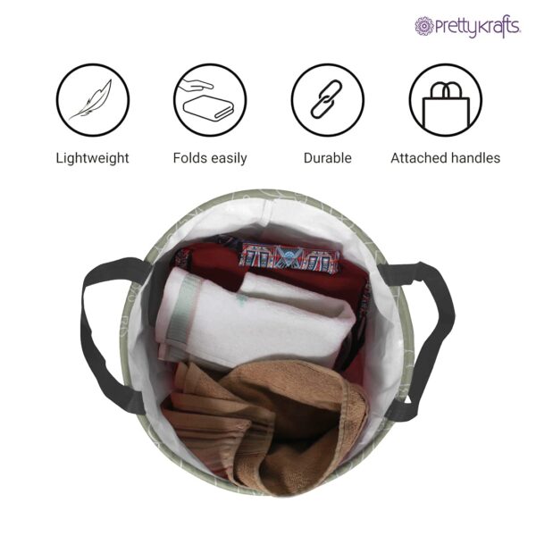 1775455888_PrettyKrafts-45L-Cotton-Outline-Printed-Round-Foldable-Large-Laundry-BagBasket-With-Handle-Collapsible-Freestanding-Cloth-Storage-Organizer-for-Bedroom-Bathroom-36x36x45cm-Grey-Set-of-1.jpg PrettyKrafts 45L Cotton Outline Printed Round Foldable Large Laundry Bag/Basket With Handle, Collapsible Freestanding Cloth Storage Organizer for Bedroom, Bathroom (36x36x45cm, Grey, Set of 1)