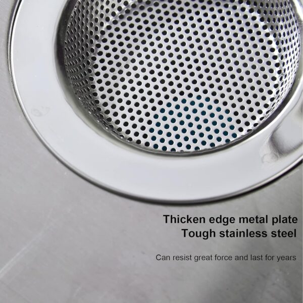 1775457876_LASSHSWA-2-PCS-Kitchen-Sink-Strainer-Stainless-Steel-Kitchen-Sink-Drain-StrainerSink-Strainers-for-Kitchen-Sinks-with-Large-Wide-Rim-4.5-Diameter-15-cm.jpg LASSHSWA 2 PCS Kitchen Sink Strainer Stainless Steel, Kitchen Sink Drain Strainer?Sink Strainers for Kitchen Sinks with Large Wide Rim 4.5" Diameter, 15 cm