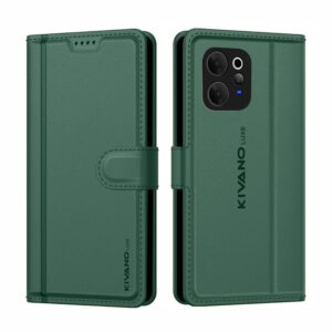 Compatible for Vivo V70 Elite 5G/ Vivo V70 5G Artisanal Compatible for Vivo V70 Elite 5G/ Vivo V70 5G Artisanal Leather Wallet Case with Card Holder for Men Women, Magnetic Flip Folio Cover with Stand RFID Blocking Cell