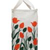 DOUBLE R BAGS Eco Cotton Canvas Shopping Bag | Reusable Grocery & Vegetable Carry Bag with Reinforced Handles | Milk, Fruits & Kitchen Essential (Multicolor, 41.8x21.5x38 cm, 1 Compartment)