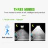 Solar Wall Lights Outdoor Motion Sensor Auto Chargeable Exterior LED Sconce Front Porch Security Lamps Waterproof for Patio Garden, Solar Lights for Home (Black)
