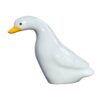 5xDuck Statue Decorative Desktop Craft Ornament for Shelf Micro Landscape Desk White Standing