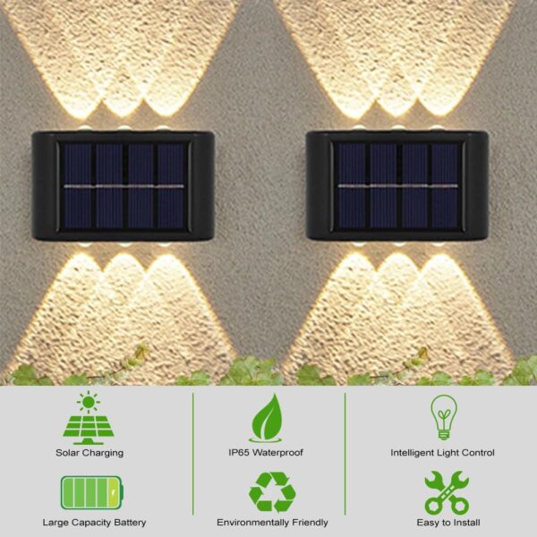 1775471133_flintronic-ABS-Plastic-Set-of-4-Adjustable-Solar-Outdoor-Wall-Lights-Up-and-Down-Solar-Wall-Lights-IP65-Waterproof-LED-Wall-Light-with-6-Lights-for-Garden-Lawn.jpg flintronic ABS Plastic Set of 4 Adjustable Solar Outdoor Wall Lights, Up and Down Solar Wall Lights, IP65 Waterproof LED Wall Light with 6 Lights for Garden Lawn