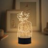 3D Illusion Anime LED Desk Table Lamp with Warm White Light & USB Powered | Anime Lover Gift | Birthday Gift for Anime Fans | Anime Home Decor Light (DragonBallZ369 (Goku))