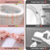 5 Pcs Silicone Toilet Seat Cover Lifter | Self-Adhesive Toilet Seat Holder | Hygienic Toilet Seat Lifter Clip for Bathroom Accessories – Multicolor
