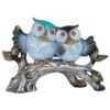JO VIN Owl Family Sitting on Tree Decorative Bird Showpieces Statue for Home Decor Living Room Bedroom Wall Shelf Table Top Garden Decoration Items -6