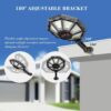 Solar Lights Outdoor, Flood Light Dusk to Dawn, Waterproof Parking Lot Lights with Motion Sensor, Solar Powered Outdoor Lights for Yard, Garden, Street, Street Light with Remote for Parking