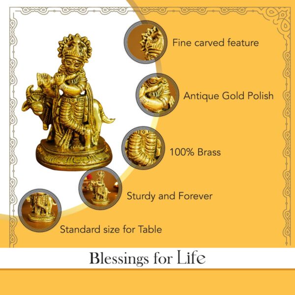 1775479483_Ekhasa-100-Pure-Brass-Lord-Krishna-Idol-with-Flute-9-cm-Shree-Lord-Krishna-Statue-for-Home-Decor-Kanha-Ji-ki-Murti-for-Office-Desk-Sri-Krishna-Idols-Gift-for-House-Warming.jpg Ekhasa 100% Pure Brass Lord Krishna Idol with Flute (9 cm) | Shree Lord Krishna Statue for Home Decor | Kanha Ji ki Murti for Office Desk | Sri Krishna Idols Gift for House Warming