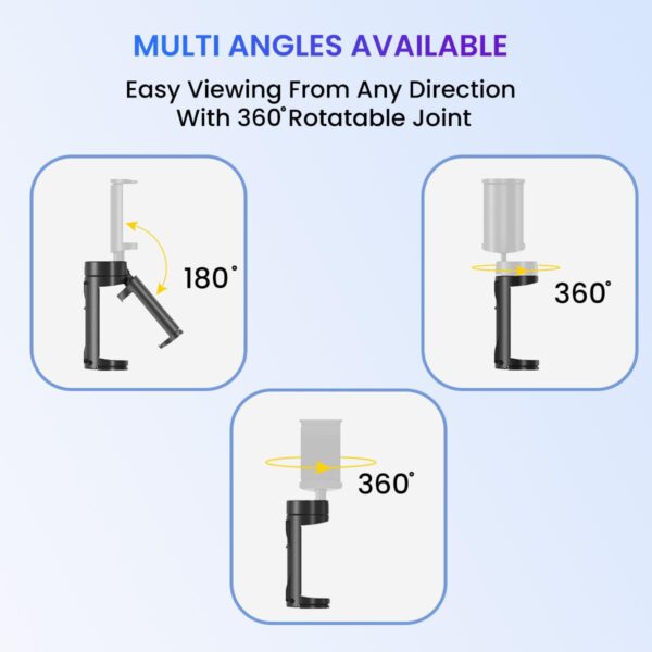 1775493199_Portronics-Mobot-Clip-Mobile-Holder-with-360°-Adjustable-Angles-Light-Weight-Pocket-Friendly-Mobile-Stand-for-TableVideo-RecordingVlogging-Compatible-with-4-to-6.4-inch-Smartphones-Black.jpg Portronics Mobot Clip Mobile Holder with 360° Adjustable Angles, Light Weight, Pocket Friendly, Mobile Stand for Table/Video Recording/Vlogging, Compatible with 4 to 6.4 inch Smartphones (Black)