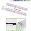 Aluminium Full Spectrum High Efficiency Led Grow Tube Light 40W (20W x 2) for Indoor Plants Gardening Hydroponics Greenhouse Farming (2Feet Pack of 2)