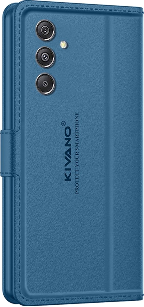 1775506809_Compatible-for-Samsung-Galaxy-F34-5G-Samsung-Galaxy-M34-5G-Luxury-Handmade-Leather-Magnetic-Flip-Folio-Case-Card-Holder-Kickstand-Slim-Protective-Cover-Unisex-Blue.jpg Compatible for Samsung Galaxy F34 5G / Samsung Galaxy M34 5G Luxury Handmade Leather Magnetic Flip Folio Case | Card Holder & Kickstand | Slim Protective Cover | Unisex - Blue