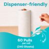 Origami 2 Ply 4 in 1 Kitchen Tissue Paper Roll | Tough, Super Absorbent & Food Safe Tissues for Spotless Cleaning | Ideal for Multi Purpose Use (60 Pulls Per Roll, 240 Sheets)