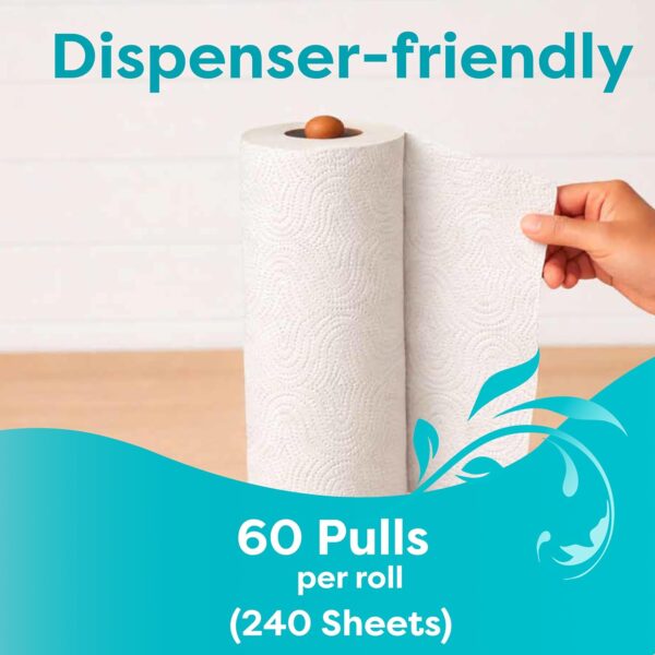 Origami 2 Ply 4 in 1 Kitchen Tissue Paper Roll | Tough, Super Absorbent & Food Safe Tissues for Spotless Cleaning | Ideal for Multi Purpose Use (60 Pulls Per Roll, 240 Sheets)