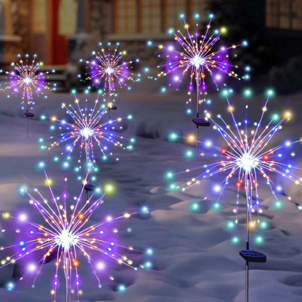 Ostin Solar Fireworks Lights Outdoor Waterproof | Firework Solar Lights Outdoor Flexible Copper Wire| Solar Firework Lights 8 Light Modes | for Garden - Landscape - Décor