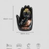Meditating Buddha Statue in Hand Showpiece for Home Decor | Black & Gold Resin Buddha Idol for Living Room, Office, Table Decor & Gift Item (Pack of 4)