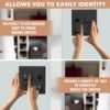 Copper Rose Gold Switch Stickers Embossed for Switch Board | Pack of 330 Stickers for Home Including Fan, Light and Many More