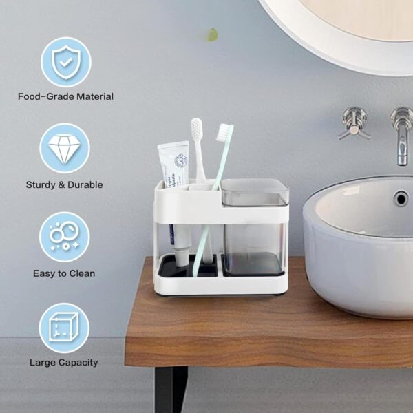 Boniry Toothbrush Holders for Bathroom - Durable and Sturdy Brush Holder, Multipurpose Brush Holder for Bathroom Wall - Perfect for Home Use (1 Cup Holder)