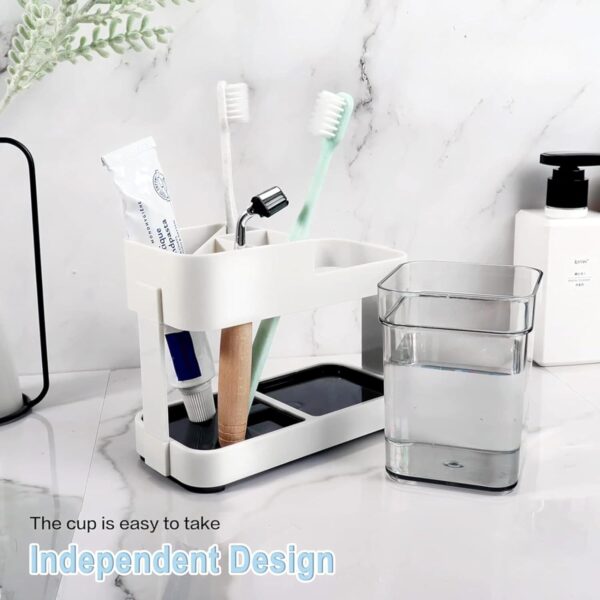 Boniry Toothbrush Holders for Bathroom - Durable and Sturdy Brush Holder, Multipurpose Brush Holder for Bathroom Wall - Perfect for Home Use (1 Cup Holder)