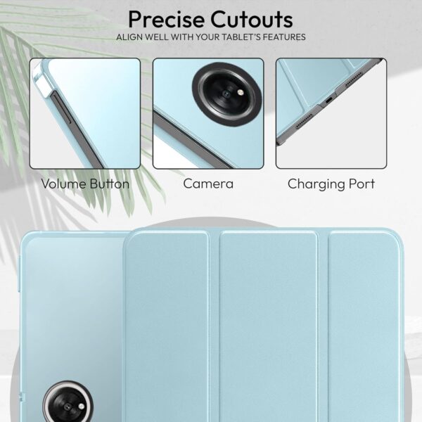 Robustrion Cover for OnePlus Pad Lite 11 inch Cover Case, Trifold Flip Cover Case for OnePlus Pad Lite Tablet Cover 11" with Translucent Back - Light Blue